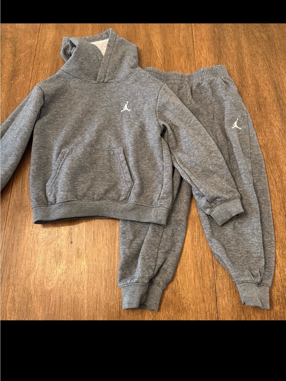 Boys Jordan Gray Hoodie & Joggers Set